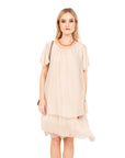 Vestido Seda Delfina