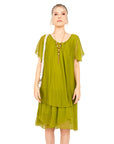 Vestido Seda Delfina