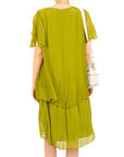 Vestido Seda Delfina