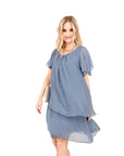 Vestido Seda Delfina