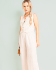 Set Lino Ambra - Chaleco y Pantalon