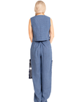 Set Lino Ambra - Chaleco y Pantalon