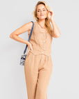 Set Lino Ambra - Chaleco y Pantalon