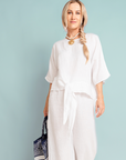 Set Lino Giuliana - Blusa y Pantalón
