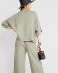 Set Lino Giuliana - Blusa y Pantalón