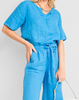 Set Lino Marzia - Blusa y Pantalon