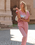 Set Lino Cristina - Blusa Estampada y Pantalon