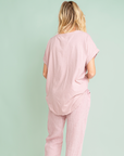 Set Lino Cristina - Blusa Estampada y Pantalon