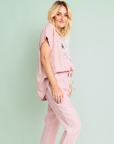 Set Lino Cristina - Blusa Estampada y Pantalon
