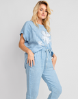 Set Lino Grazia - Blusa Estampada y Pantalon