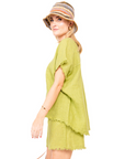 Set Lino Fabiana - Blusa y Pantalón Corto