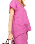 Set Lino Fabiana - Blusa y Pantalón Corto