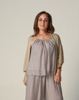 Tank Ginevra color Taupe, ropa italiana de viscosa para mujer | Filippa