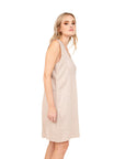 Vestido Lino Celeste