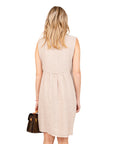 Vestido Lino Celeste