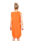 Vestido Lino Celeste