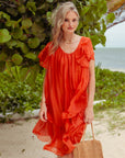 Vestido Seda Delfina