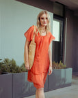 Vestido Seda Delfina