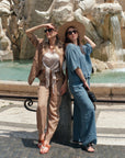 Set Lino Giuliana - Blusa y Pantalón