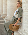 Set Lino Carlota - Camisa y Pantalón