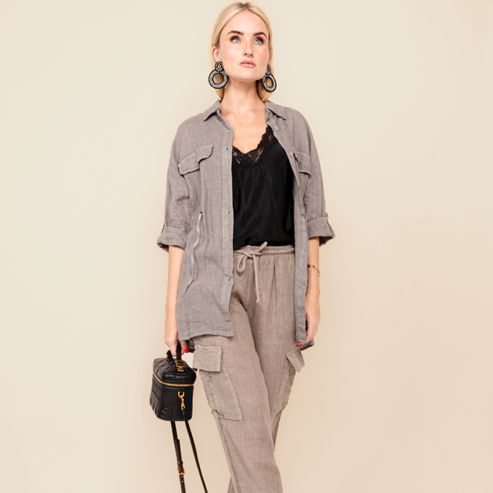 Set Lino Eleonora - Chaqueta y Pantalón