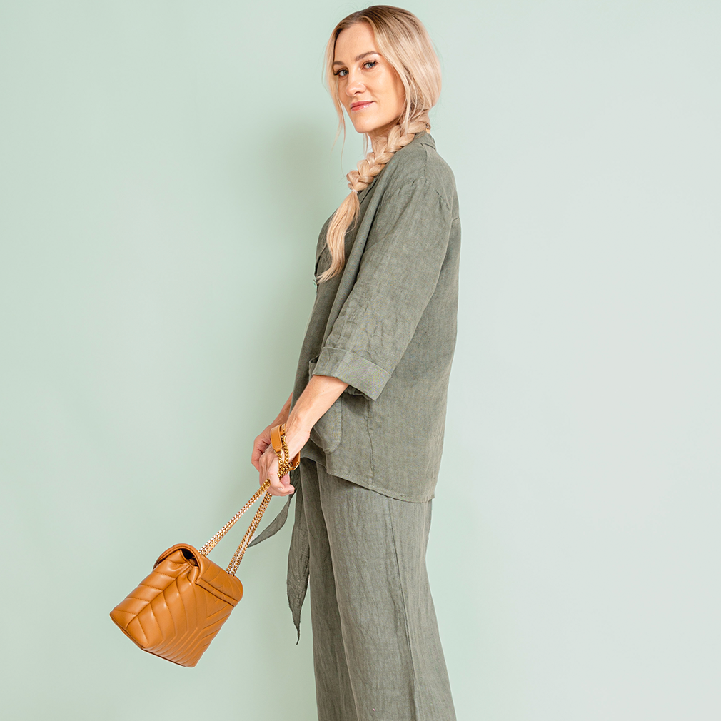 Set Lino Irene - Blazer y Pantalón