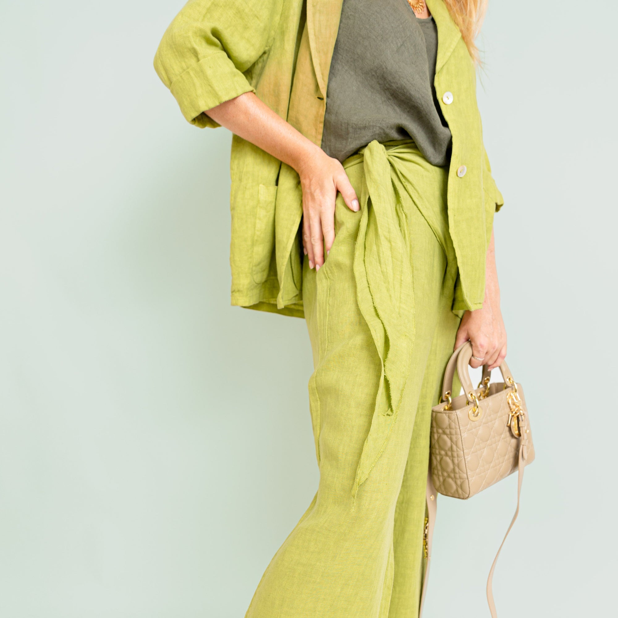 Set Lino Irene - Blazer y Pantalón