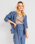 Set Lino Irene - Blazer y Pantalón