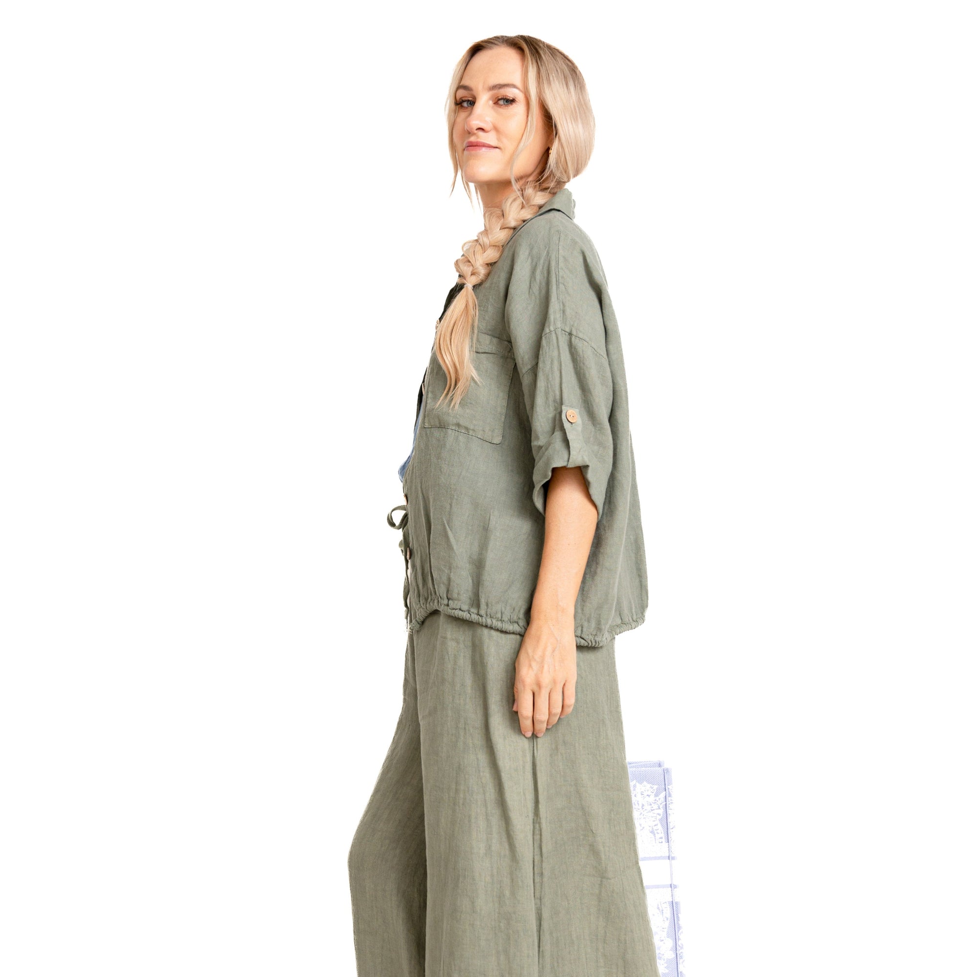 Set Lino Carlota - Camisa y Pantalón