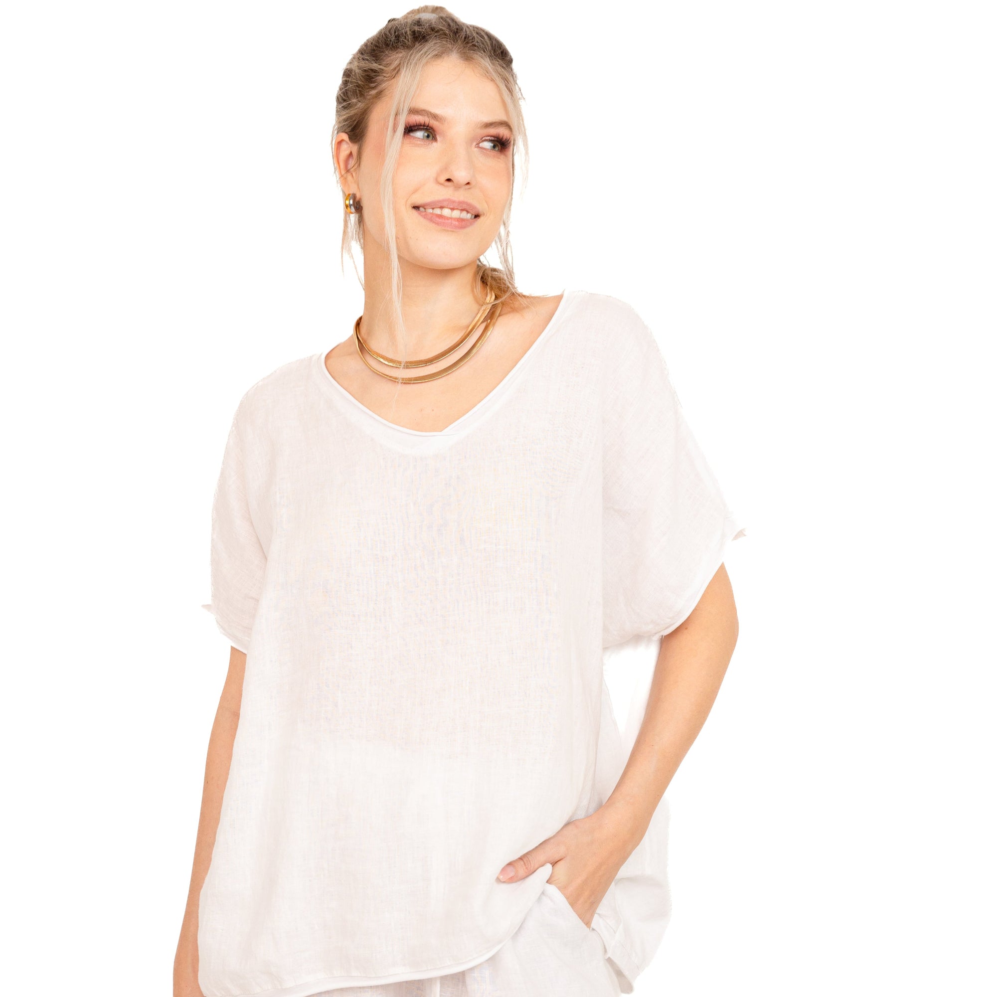 Blusa Lino Lorenza